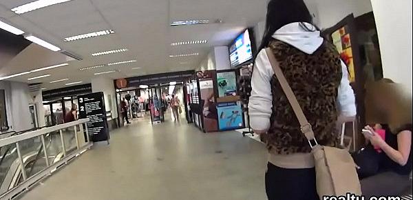  Adorable czech girl gets seduced in the shopping centre and penetrated in pov